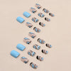 12 Sizes-24 Pcs Press On Nails W854