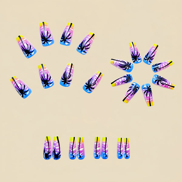 12 Sizes-24 Pcs Press On Nails Y705