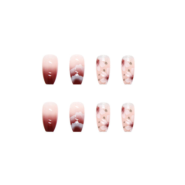 12 Sizes-24 Pcs Press On Nails R412