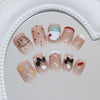 12 Sizes-24 Pcs Press On Nails R971