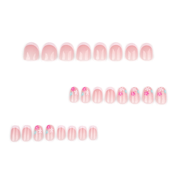 12 Sizes-24 Pcs Press On Nails JP3929