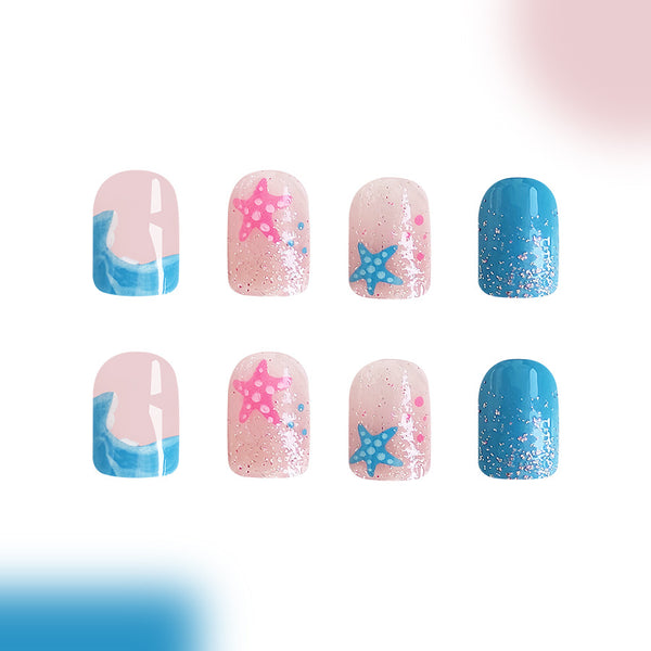 12 Sizes-24 Pcs Press On Nails C615