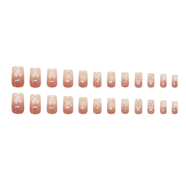 12 Sizes-24 Pcs Press On Nails W1912