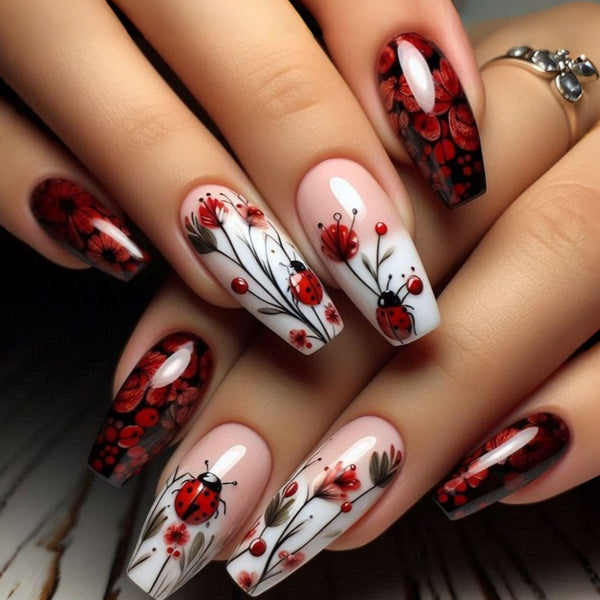12 Sizes-24 Pcs Press On Nails y2081-24