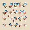 12 Sizes-24 Pcs Press On Nails Y1288