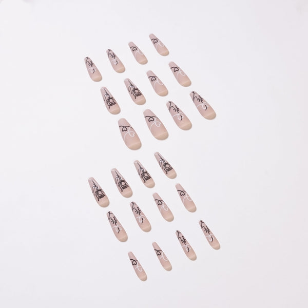 Long Matte Pink Press on Nails