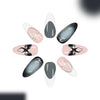12 Sizes-24 Pcs Press On Nails C1414