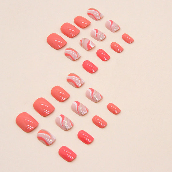 12 Sizes-24 Pcs Press On Nails W446