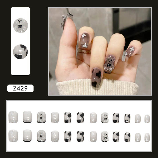 12 Sizes-24 Pcs Press On Nails Z429