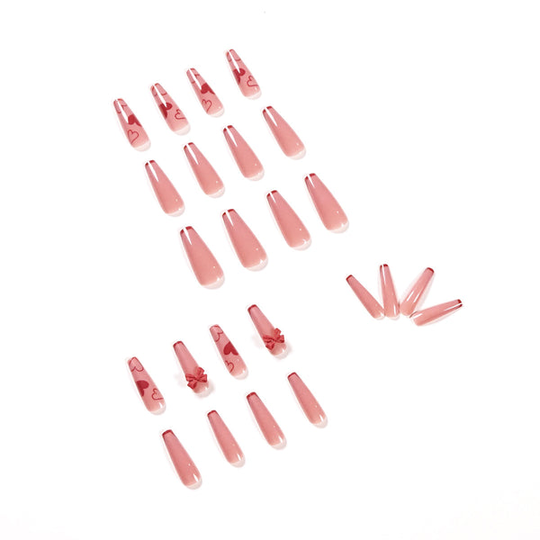 12 Sizes-24 Pcs Press On Nails JP1201