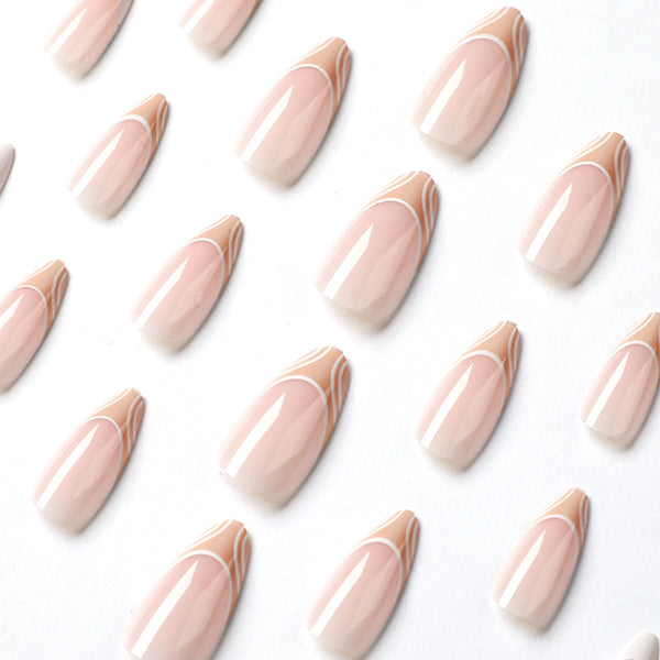 12 Sizes-24 Pcs Press On Nails JP1934