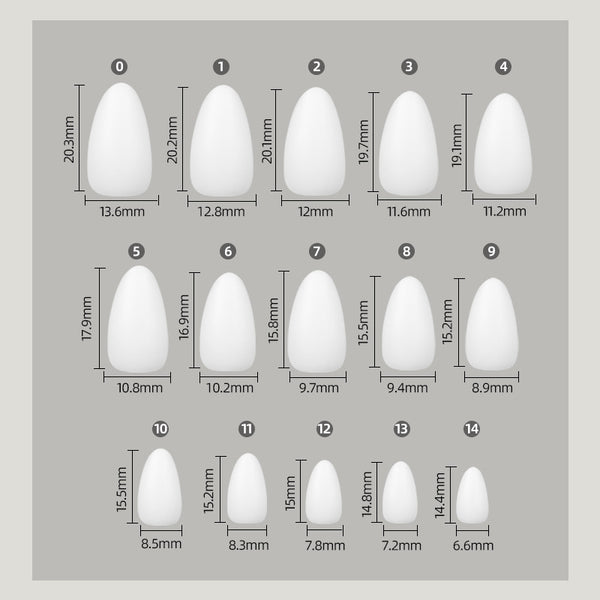300 Pcs Press On Nails medium-almond-ms-h012-01