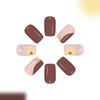 12 Sizes-24 Pcs Press On Nails C1146