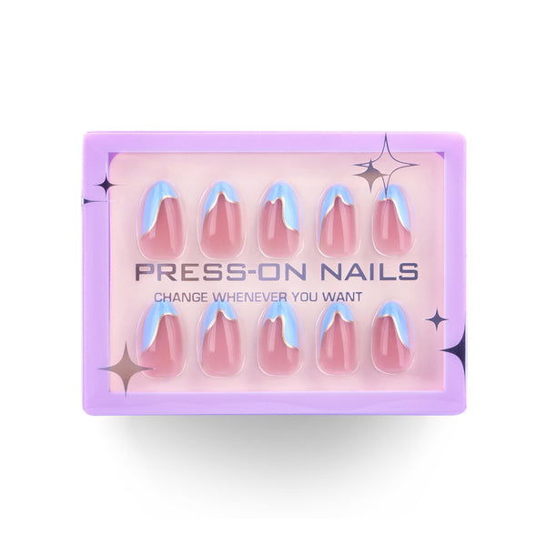 Glamhalo Premiere 30pcs Press On Nails – Eco-Friendly Perfect Fit - GD18