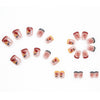 12 Sizes-24 Pcs Press On Nails R443