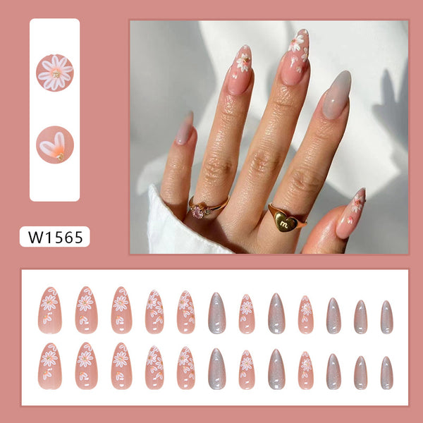 12 Sizes-24 Pcs Press On Nails W1565