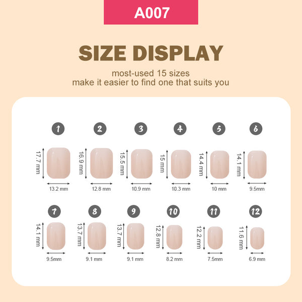 288 Pcs Press On Nails A005