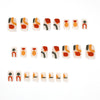 12 Sizes-24 Pcs Press On Nails JP1611
