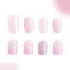 48 Pcs Press On Nails GlossyGlitter-2-48pcs