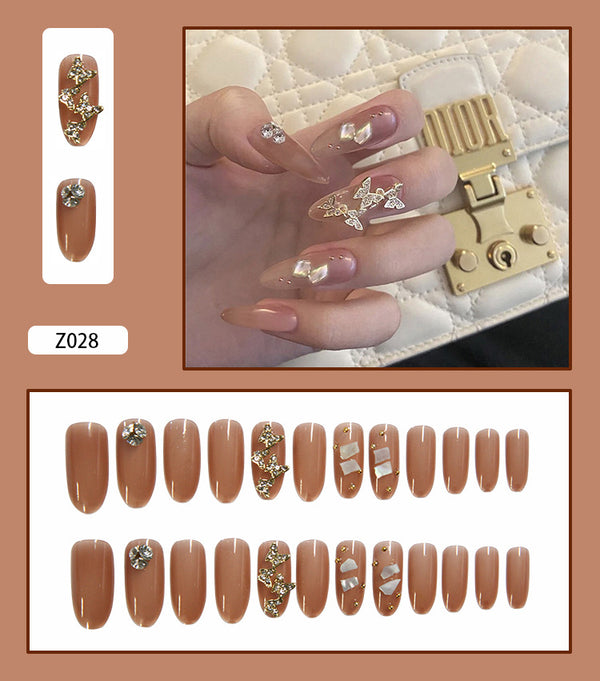 12 Sizes-24 Pcs Press On Nails Z001
