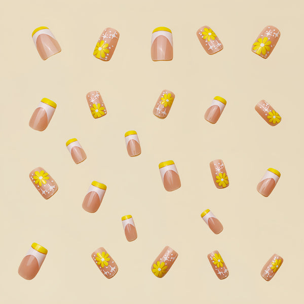 12 Sizes-24 Pcs Press On Nails Y084
