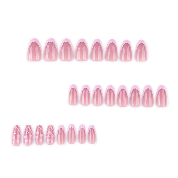 12 Sizes-24 Pcs Press On Nails JP3867