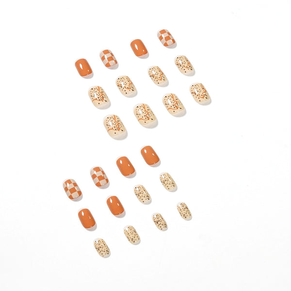 12 Sizes-24 Pcs Press On Nails JP1369