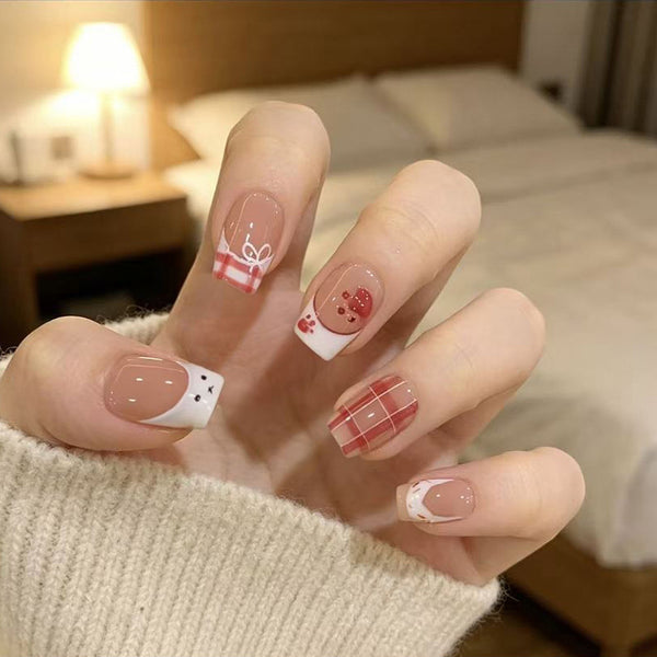 12 Sizes-24 Pcs Press On Nails R988