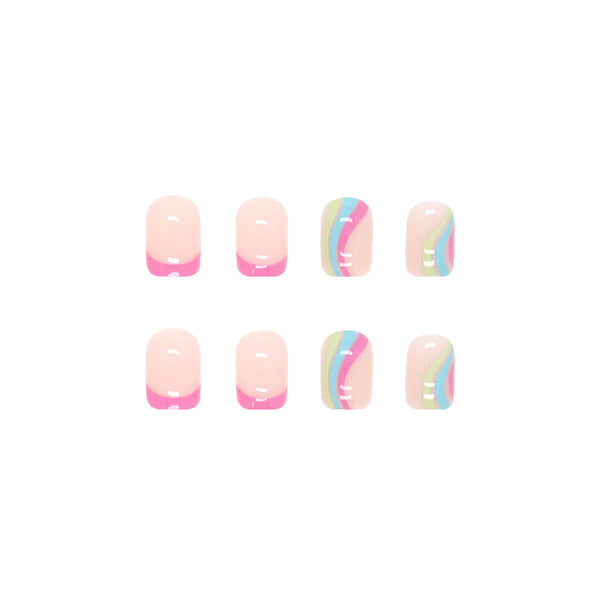12 Sizes-24 Pcs Press On Nails W174