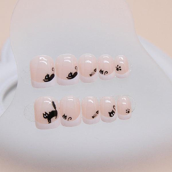 12 Sizes-24 Pcs Press On Nails R859