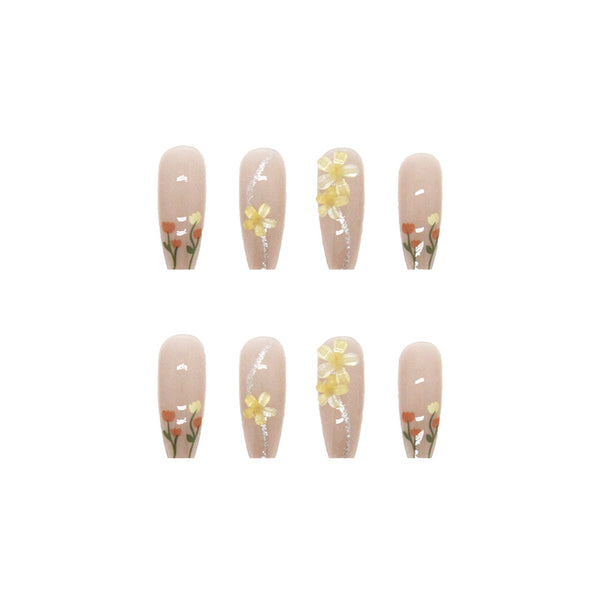 12 Sizes-24 Pcs Press On Nails Z389
