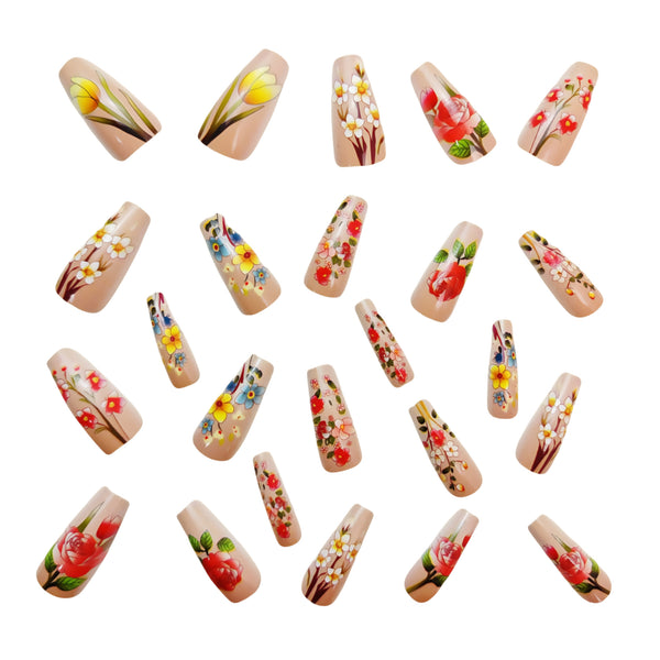 12 Sizes-24 Pcs Press On Nails Y583