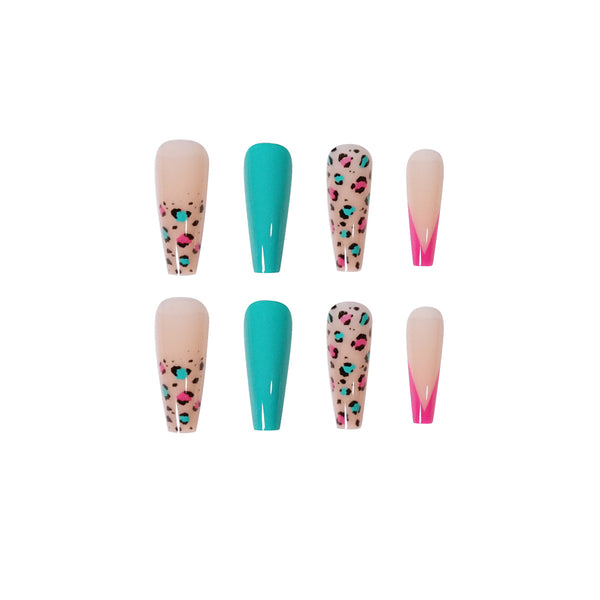 12 Sizes-24 Pcs Press On Nails JP1406