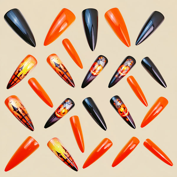 12 Sizes-24 Pcs Press On Nails Y845