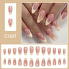 12 Sizes-24 Pcs Press On Nails C1601