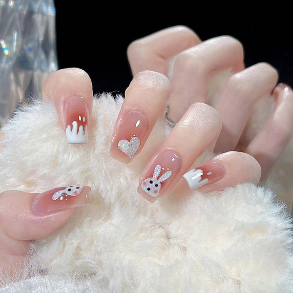 12 Sizes-24 Pcs Press On Nails R709