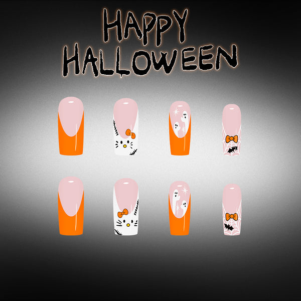12 Sizes-24 Pcs Press On Nails C2032