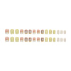 12 Sizes-24 Pcs Press On Nails R847