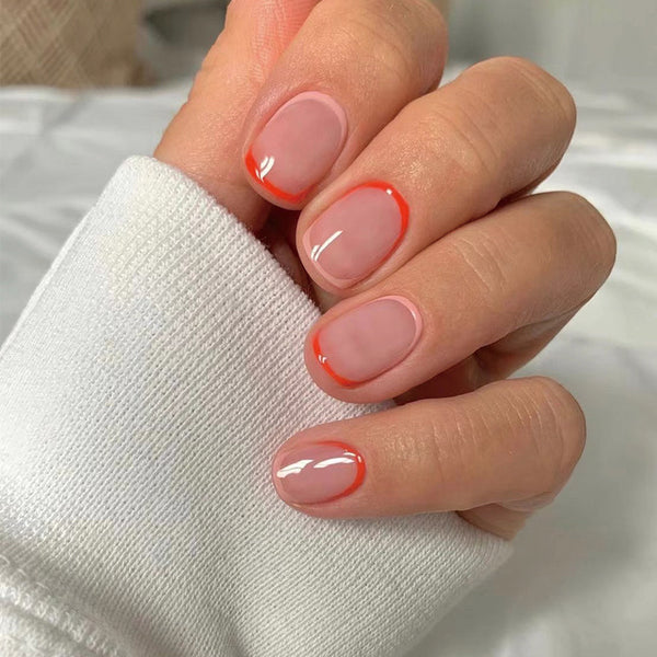12 Sizes-24 Pcs Press On Nails JP1956