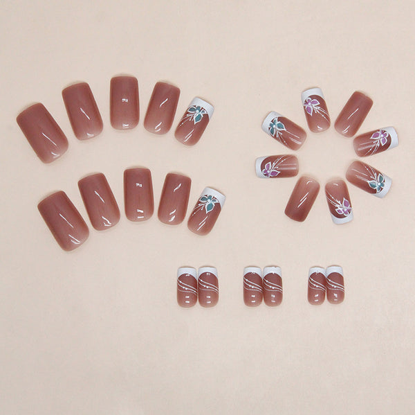 12 Sizes-24 Pcs Press On Nails W1468