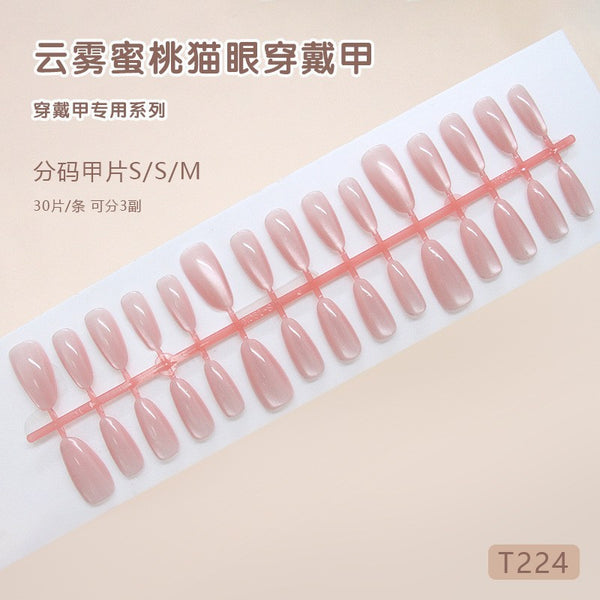 12 Sizes-24 Pcs Press On Nails T332