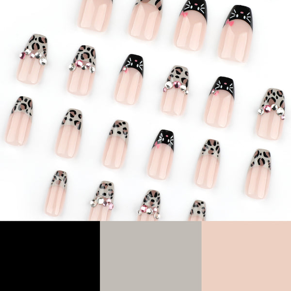 12 Sizes-24 Pcs Press On Nails JP3595