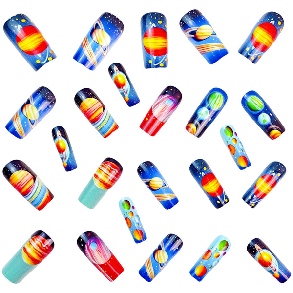 12 Sizes-24 Pcs Press On Nails Y793