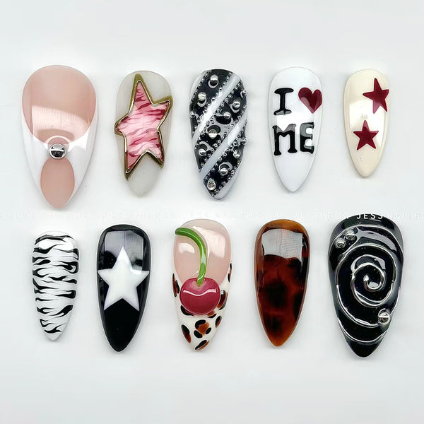30 Pcs Press On Nails Z1205