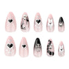 12 Sizes-24 Pcs Press On Nails JP3564