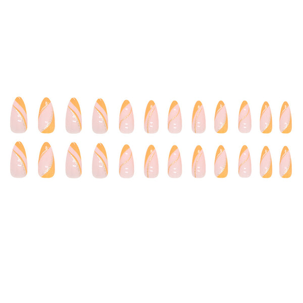12 Sizes-24 Pcs Press On Nails W624