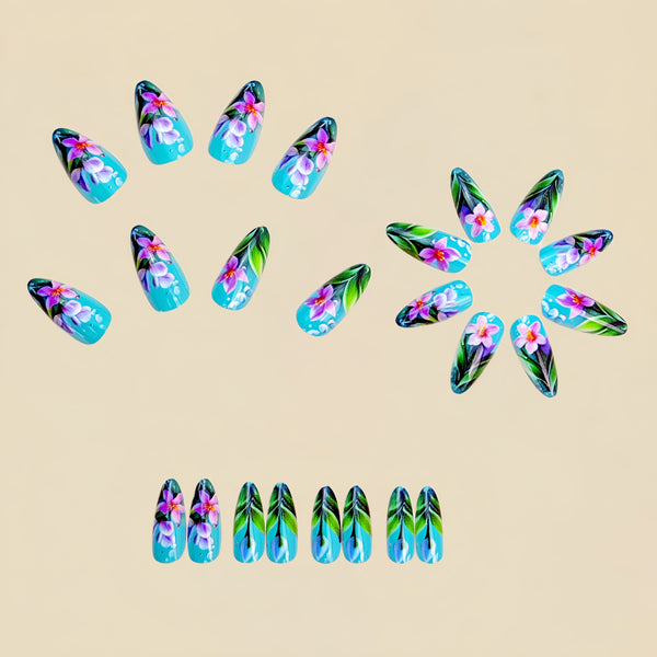 12 Sizes-24 Pcs Press On Nails Y948