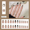 12 Sizes-24 Pcs Press On Nails Z1013