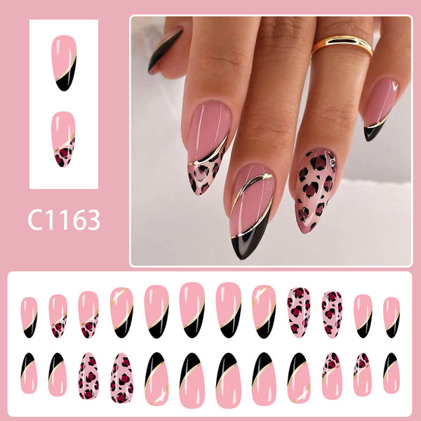 12 Sizes-24 Pcs Press On Nails C1163