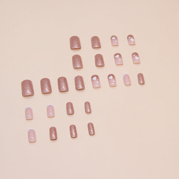 12 Sizes-24 Pcs Press On Nails W1520